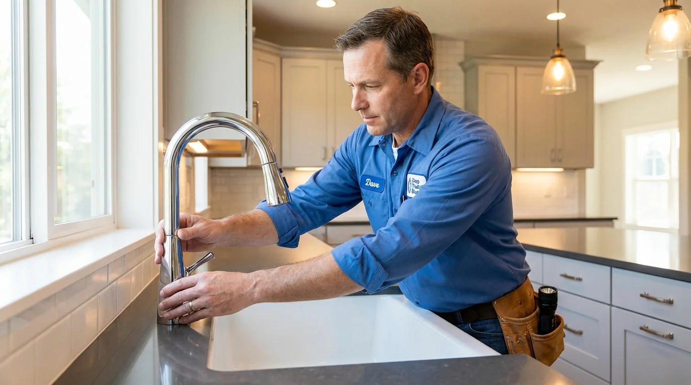 Kitchen faucet installation by Johns Plumbing LLC in Fairplay