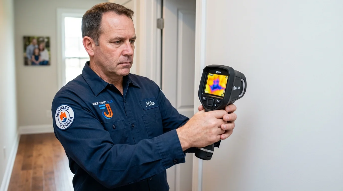 Thermal imaging leak detection by Johns Plumbing LLC in Fairplay